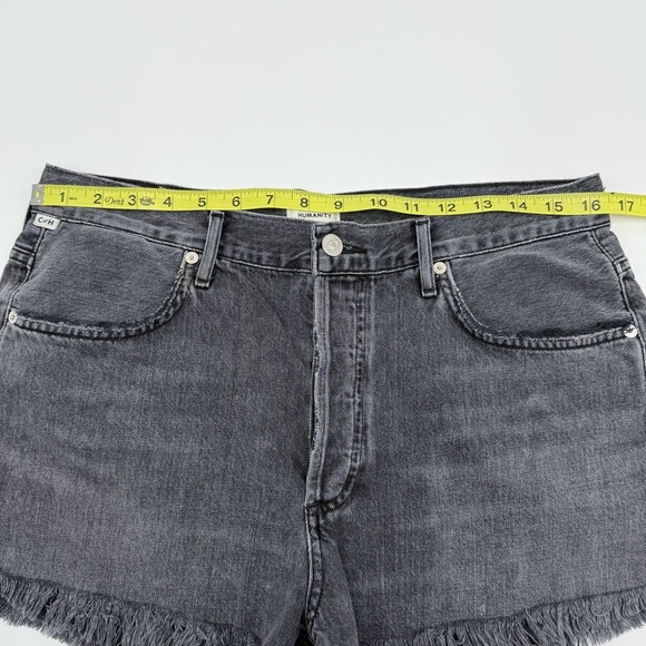 Citizens Of Humanity Women’s Annabelle Raw Cut Denim Shorts 29 Organic Cotton - Picture 8 of 10